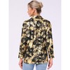 INSPIRE CHIC Women's Button Down V Neck Long Sleeve Party with Pockets Shirt - 3 of 4