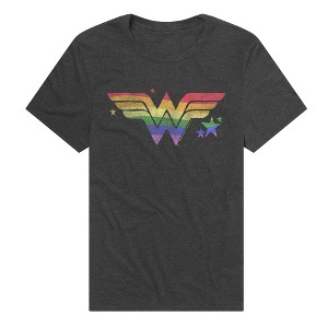 Men's DC Wonder Woman Rainbow Wonder Woman T-Shirt - 1 of 4