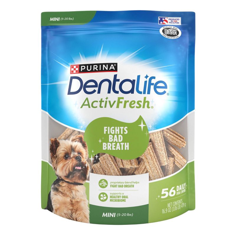 Dentalife Activefresh Chicken Mini Bone Large Bag Chewy Dog Treats - 56ct, 1 of 8