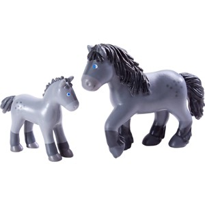 HABA Little Friends Momma and Baby Playset - Horse Cassandra and Foal Clea - 1 of 4