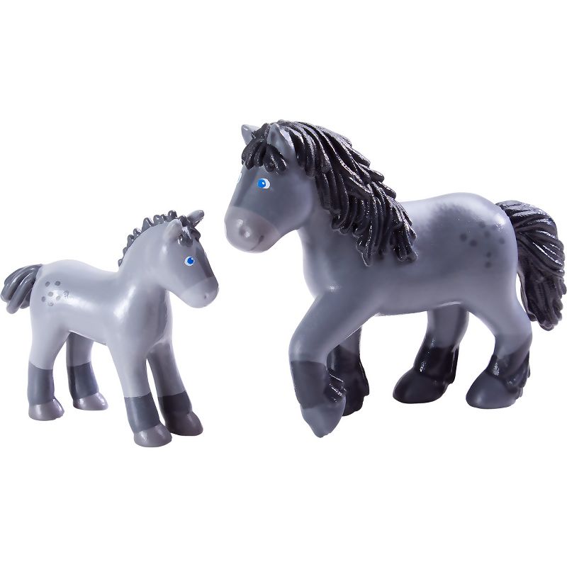 HABA Little Friends Momma and Baby Playset - Horse Cassandra and Foal Clea, 1 of 7