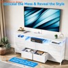 Multi-Functional 63" Dresser w/ 10 Fabric Drawers, Wide Dresser TV Stand with Built-in USB Ports & Lighting, Storage Unit for 75 Inch TVs - 4 of 4