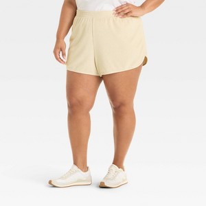 Women's Leisure Studio Mid-Rise Loop Terry Pull-On Shorts - Universal Thread™ - 1 of 3