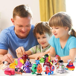 Wind Up Toys 25 PCs Assorted Animal Toys for Kid Party Favors, Pinata Filler Carniva Prizes Classroom Incentive Reward - 1 of 4