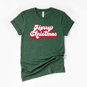 Simply Sage Market Women's Retro Merry Christmas Short Sleeve Graphic Tee - 1 of 4