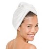 MICRODRY 2pk Ultra Absorbent Quick Drying Hair Towel/Hair Turban - 2 of 3