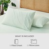 Cozy Bliss Cooling Deep Pocket Fitted Sheet, Breathable Sheet Set with 2 Pillowcases - 4 of 4