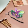 Unique Bargains Colorful Feather Sequins Half Face Party Mask 1 Pc - 4 of 4