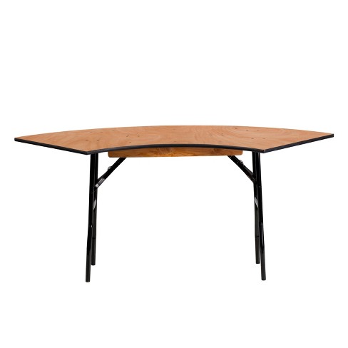 Flash furniture deals half moon table