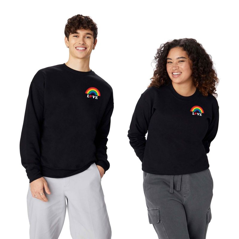 CynthiaF 70s Love Rainbow Sweatshirt - Deny Designs, 4 of 5