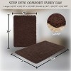 Lavish Home 2-Piece Chenille Memory Foam Bathroom Rugs Set - 3 of 4