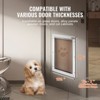 Angel Sar Pet Door for Door with Lock, Magnetic Flap System with Aluminum Frame, Large Weatherproof Pet Door for Dogs and Cats - 2 of 4