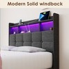 Dolonm Full Size Bed Frame , Upholstered Headboard, and 2 Drawers, Easy to Assemble, No Box Spring Needed - 4 of 4