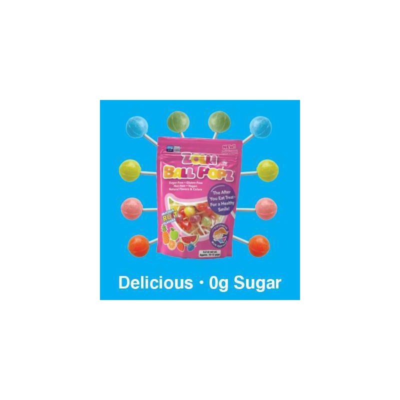 Zolli Ball Popz Sugar Free Candy Lollipops - 5.2oz/3pk, 6 of 14