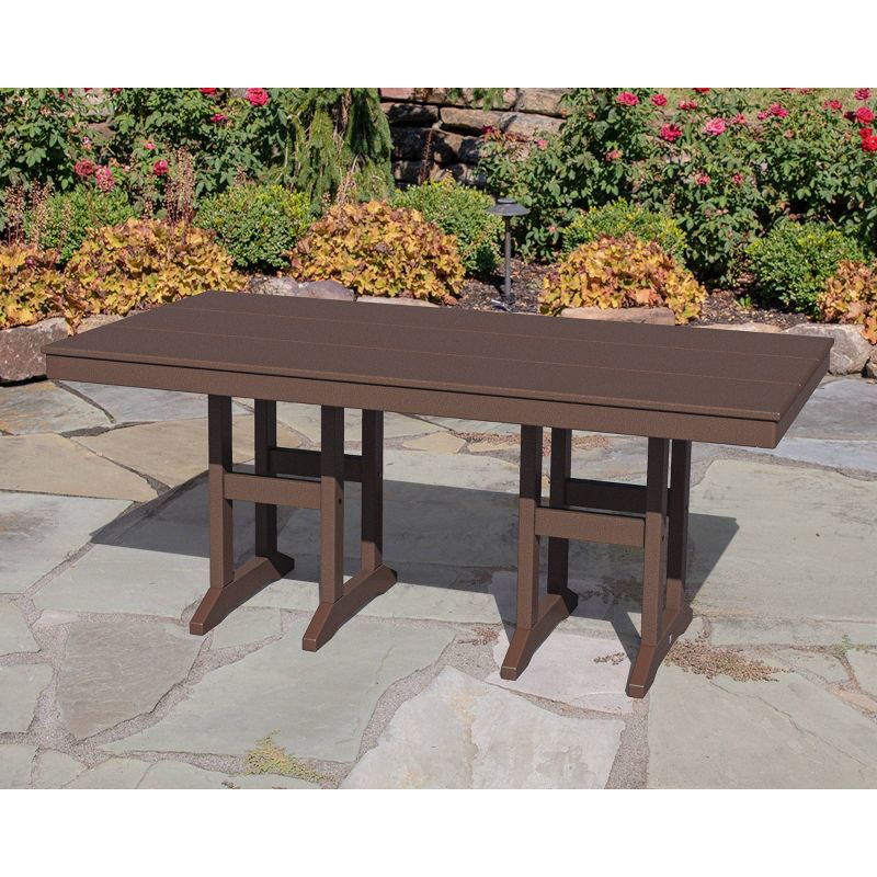 Moore POLYWOOD 35" x 70" Farmhouse Rectangle Patio Dining Table - Threshold™, 6 of 12