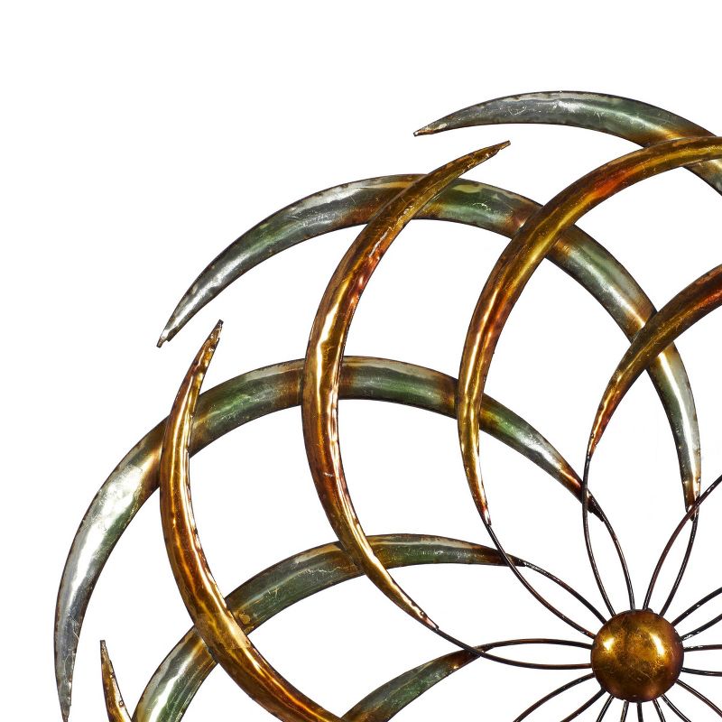 Metal Starburst Wind Spinner Inspired Wall Decor Bronze - Olivia &#38; May, 2 of 7