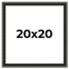 PosterPalooza | Square Antique Black Picture Frame - UV Acrylic, Foam Board Backing, Hanging Hardware - 2 of 4