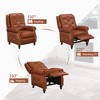 Arceso Modern Faux Leather Push Back Recliner Chair with Nailhead Trim & Plush Foam Padding - Manual Reclining Upholstered Chair for Living Room - 4 of 4