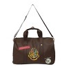 Harry Potter Rolling PU Duffle Bag - Officially Licensed Travel Luggage with Patches and Applique in Brown - 2 of 4