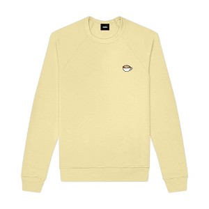 Dalix Cappuccino Embroidered Fleece Crewneck Long Sleeve Sweatshirt Mens - 1 of 4