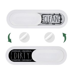 Unique Bargains Oval Clean Dirty Indicating Dishwasher Magnet - 1 of 4