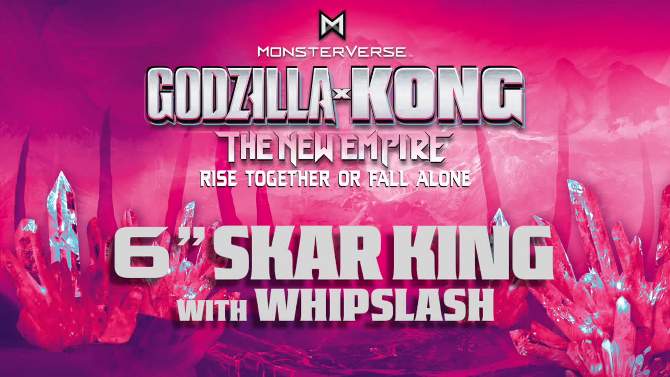 Godzilla x Kong: The New Empire Skar King with Whipslash Figure, 2 of 9, play video