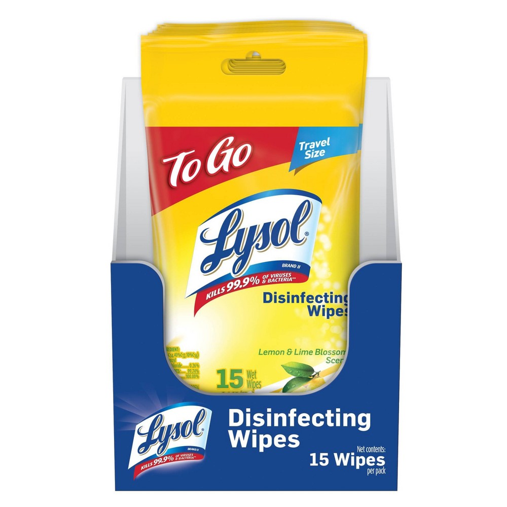 Photos - Garden & Outdoor Decoration Lysol Lemon and Lime Blossom Disinfecting Wipes - 15ct