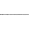 Black Bow Jewelry 1mm 14k White Gold Diamond Cut Singapore Chain Necklace - 3 of 4