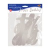 Foil Happy Birthday Streamer, 9" x 5', Pack of 2 - 2 of 2