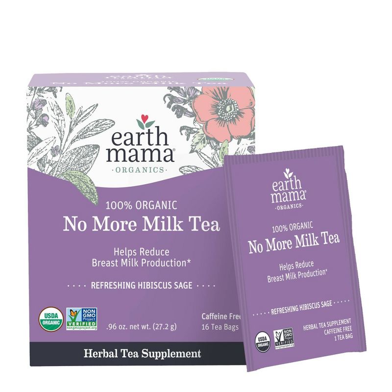 Earth Mama Organics No More Milk Tea - 0.96oz/16ct, 3 of 10