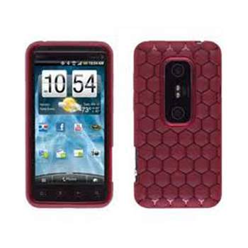 Ventev Honeycomb Gel Case for HTC EVO 3D (Red)