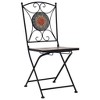 vidaXL Mosaic Bistro Set Terracotta, Gray, Orange - 3 of 4