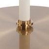 Uttermost Cyprus Accent Table- Soft Textured Faux Shagreen and Elegant Brass Details - 4 of 4