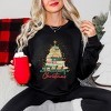 All Booked For Christmas Sparkle - Women's Graphic Sweatshirt - 2 of 4