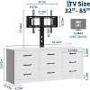 55in TV Stand with Mount for 32–85 Inch TVs, Media Console with 9 Drawers & Adjustable Height, Living Room Entertainment Center Furniture - 2 of 4