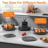 Kismile 5 in 1 Glass Air Fryer,4.7QT & 2.6QT, Dual Glass Containers, Keep Warm – Freezer & Dishwasher Safe, ‌360 Transparent Visibility Air Fryer - 3 of 4