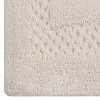 Set of 3 Classy Bathmat Collection Ivory Cotton Tufted Bath Rug - Home Weavers - 3 of 4