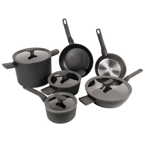 Berghoff Leo 10pc Non-stick Cookware Set, Dark Gray : Target