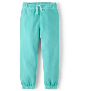 The Children's Place Girls Active Garment Dyed Premium Fleece Jogger Pants - 1 of 4