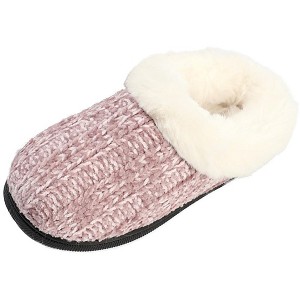 Roxoni Kid's Girl Memory Foam Comfort Plush Fleece Lined House Slipper - 1 of 4