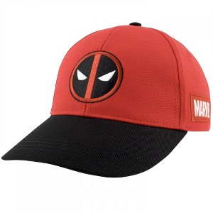 Adult Deadpool Logo Red Snapback Hat - 1 of 4