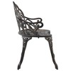 Bistro Bench Bronze Cast Aluminum, Cast Iron Medium SturdyvidaXL - 4 of 4