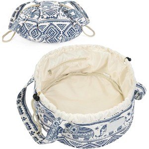 Paaaawaters Drawstring Makeup Bag Large Cosmetic Bag Make up Bags Women and Girls Toiletry Organizer for Travel Toiletries - 1 of 4