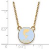 Black Bow Jewelry 14k Yellow Gold Plated Sterling Silver Delta Delta Delta Greek Life Necklace 18 Inch - 2 of 4