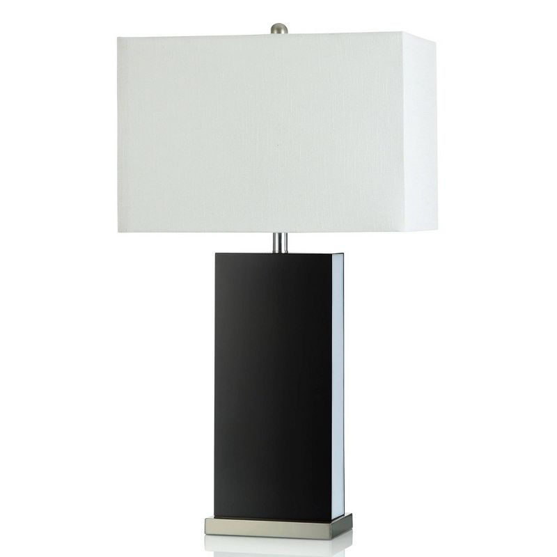 Acrylic Table Lamp with Steel Base Black - StyleCraft, 1 of 5