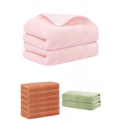 REGALWOVEN Striped Soft Absorbent Bathroom Cotton Towel Set 3 Pcs