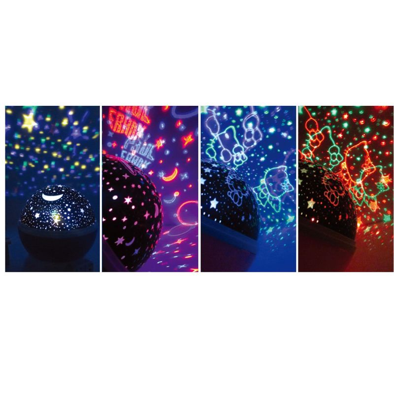 Link Night Light Projection Lamp, 360 Degree Rotating Moon And Stars Night Projector Turn Any Room Into A Far Out Galaxy To Explore, 2 of 5
