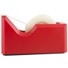 JAM Paper Colorful Desk Tape Dispensers - Red: Plastic, 1.75" Height, 2.5" Width, JAM Desk Supplies - 3 of 4