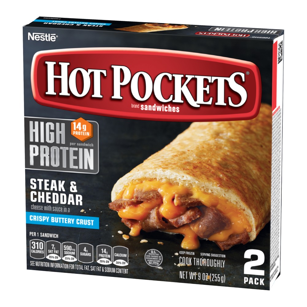 UPC 043695071184 product image for Hot Pockets Steak & Cheddar Frozen Sandwiches - 2ct - 9oz | upcitemdb.com