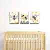 Big Dot of Happiness Little Bumblebee - Bee Nursery Wall Art and Kitchen Decor - 7.5 x 10 inches - Set of 3 Prints - 2 of 4